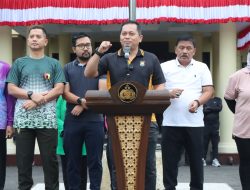 Sinergi Forkopimda Nganjuk Semarakkan Olahraga Bersama Sambut Hari Bhayangkara ke-79