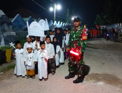 Babinsa Koramil 0829-02/Socah amankan Pawai Lampion sambut tahun baru islam di Desa Parseh