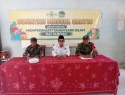 Babinsa Koramil Tanjungbumi Dampingi Kegiatan Sunatan Massal Gratis Peringati Tahun Baru Islam 1447 H