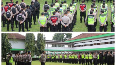 Kolaborasi Polisi dan TNI Amankan Pengesahan Warga Baru Perguruan Silat di Blitar