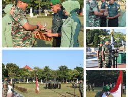 Tugu Pahlawan Jadi Saksi, Dandim Surabaya Wisuda 14 Prajurit Purna Tugas
