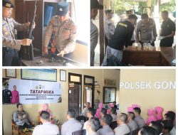 Kunjungi Polsek Gondang, Kapolres Nganjuk Ingatkan Anggota Jaga Etika dan Integritas