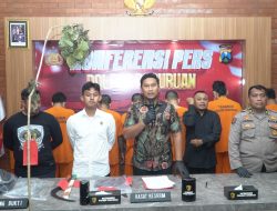 Polres Pasuruan Berhasil Ungkap 4 Kasus Menonjol dan Amankan 5 Tersangka