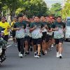 Korem 081/DSJ Membelah Keramaian Pagi di Kota Pendekar