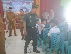 Danramil 0817/12 Sidayu Hadiri MPLS dan Launching Program Makan Bergizi Gratis di SMPN 6 dan SMPN 30 Sidayu