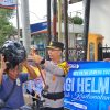 Hari Pertama Operasi Patuh Semeru 2025 Polres Trenggalek Bagi – bagi Helm Gratis