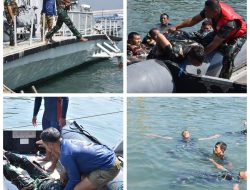 Personel Kodiklatal Ikuti Latihan SAR di Dislambair Koarmada II