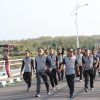 Sinergi Sejuk, Polres Nganjuk dan BWS Bengawan Solo Jalan Sehat di Bendungan Semantok