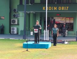 Kodim 0817/Gresik Gelar Upacara Bendera Rutin, Wujud Cinta Tanah Air dan Penghormatan kepada Merah Putih