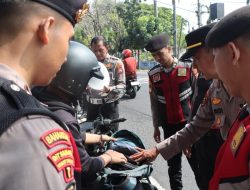 Polres Nganjuk Lakukan Penyekatan Jelang Pengesahan Warga Baru IKSPI di Madiun