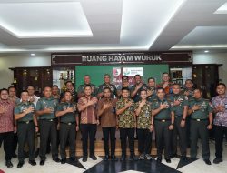 Perkuat Sinergitas, Pangdam Brawijaya Terima Audiensi Dirut PT Petrokimia Gresik