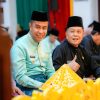 Bupati Kampar Ahmad Yuzar Hadiri Penabalan Gelar Adat Datuk Seri Setia Amanah kepada Gubernur Riau H. Abdul Wahid