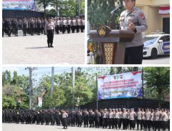 Apel Pengamanan Pengesahan IKSPI, Kapolres Nganjuk Tegaskan Kesiapa