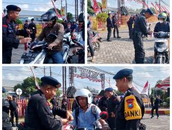 Sambut Hari Kemerdekaan RI ke – 80 Brimob Polda Jatim Berbagi 2000 Bendera Merah Putih di Pamekasan