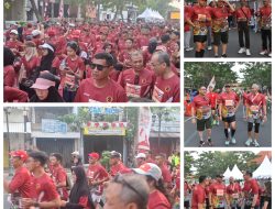 Dandim 0817/Gresik Ikuti Smelting Fun Walk dan Run 2025 Meriahkan HUT Ke-80 Kemerdekaan RI