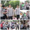 Semarak Merah Putih di Surabaya: 3.600 Bendera dan 83 Helm Dibagikan Kapolrestabes Sambut HUT RI ke-80