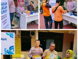 Polsek Wonocolo Polrestabes Surabaya Stabilkan Gerakan pangan Beras Murah, 1 Ton Habis Terjual