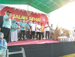 Sambut HUT RI Ke 80, Danramil Bersama Anggota Ikut Ramaikan Jalan Sehat