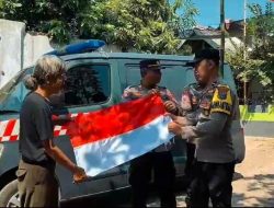 Ribuan Bendera Merah Putih Dibagikan oleh Polres Probolinggo untuk Warga, Bangkitkan Semangat Kemerdekaan RI ke – 80