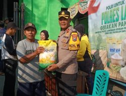 Polres Lamongan Salurkan 27 ton Beras Melalui Bazar Gerakan Pangan Murah