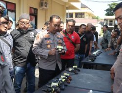 Cegah Penyalahgunaan, Polres Nganjuk Perketat Pemeriksaan Senjata Api