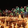 Driver Ojol Gelar Aksi Damai 1000 Lilin di Depan Mapolda Jatim