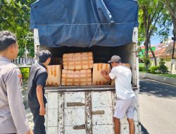 Polresta Banyuwangi Berhasil Amankan Truk Muat Ribuan Liter Miras Jenis Arak Dikemas Dalam Botol