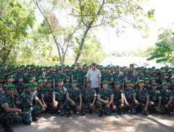 Pangdam V/Brawijaya Dampingi Kunjungan Menhan RI Tinjau Markas Yonif TP di Bangkalan