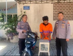 Polsek Kenjeran Amankan Pencuri Kotak Amal di Mushola Al Muwahhidin Surabaya