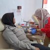 Sambut HUT Humas Polri ke-74, Si Humas Polres Nganjuk Gelar Donor Darah Bersama Wartawan dan Masyarakat