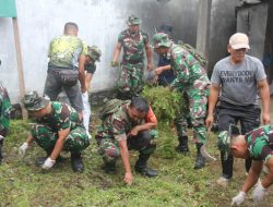 Kodim 0806/Trenggalek Bersih-Bersih Pasar
