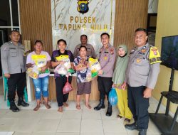 Kapolsek Tapung Hulu Salurkan Sembako untuk Keluarga Tahanan, Sentuhan Kemanusiaan di Balik Jeruji