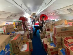 Polri Kembali Saluran 2,1 Ton Bantuan Logistik Ke Aceh Tengah