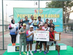 Korem 084/Bhaskara Jaya Sabet Juara 1 Lomba Tenis Lapangan HUT Kodam V/Brawijaya