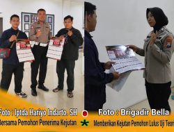 Pemohon SIM di Satpas Colombo Surabaya Dikejutkan Hadiah Kalender 2026 dengan Layanan 110