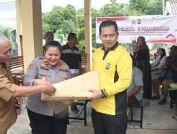 Trabas Kamtibmas, Kapolres Nganjuk Bersama Komunitas Trail Salurkan Bansos dan Layanan Kesehatan Gratis