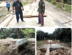 CSR Perusahaan Wujudkan Pembangunan Dua Jembatan di Bukit Kemuning