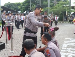 117 Personel Polres Nganjuk Naik Pangkat, Kapolres Tekankan Integritas dan Tanggung Jawab
