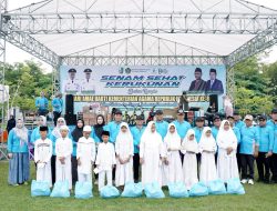 Hari Amal Bakti ke-80, Dandim Sampang dan Forkopimda Tunjukkan Kebersamaan Lewat Senam Bersama