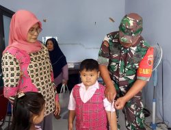 Dampingi Posyandu, TNI Peduli Terhadap Kesehatan Anak