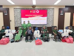 Kodim 0817/Gresik Gelar Donor Darah untuk Bantu Korban Bencana Alam Sumatera