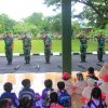 Gerimis Tak Surutkan Semangat Siswa PAUD–TK Belajar di Kodim 0806/Trenggalek