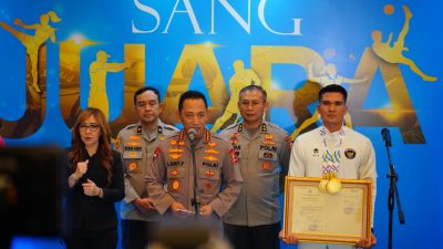 Kapolri Beri Apresiasi ke Atlet Polri dan Non-Polisi yang Berprestasi di Sea Games 2025