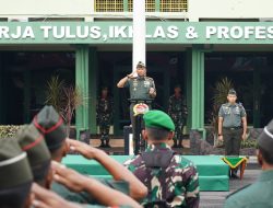 Korem 084/Bhaskara Jaya Gelar Upacara Bendera