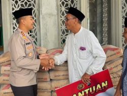 Polri Peduli : Polres Kediri Salurkan Bantuan Untuk Pembangunan Masjid An Nur Al Utsmani