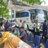 Operasi Keselamatan Semeru, Polres Malang Gelar Ramp Check dan Tes Urine Awak Bus