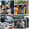 upaya  menekan Kecelakaan Satlantas Polres Pasuruan Gelar Ramp Check Angkutan Umum di Terminal Pandaan