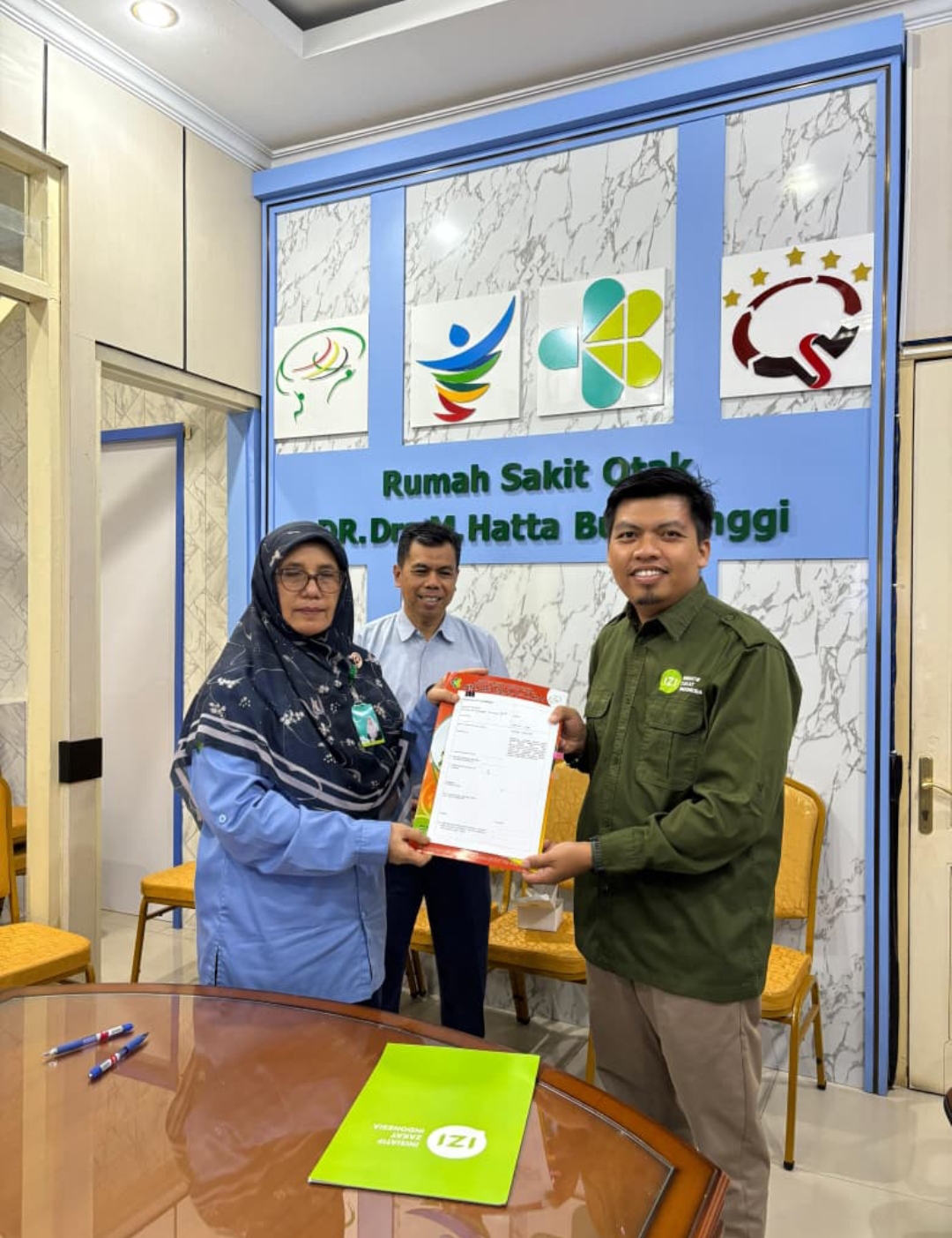RS Otak Dr. Drs. Moh. Hatta Bukittinggi Laksanakan SPK IZI Poin Bersama IZI Cabang Sumatera Barat