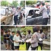 Semangat Ramadhan, Polwan Polres Bondowoso Tebar 500 Takjil di Pasar Induk