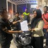 Polsek Kenjeran Kembalikan Sepeda Motor yang di laporkan Hilang Dan di Temukan di Suramadu.